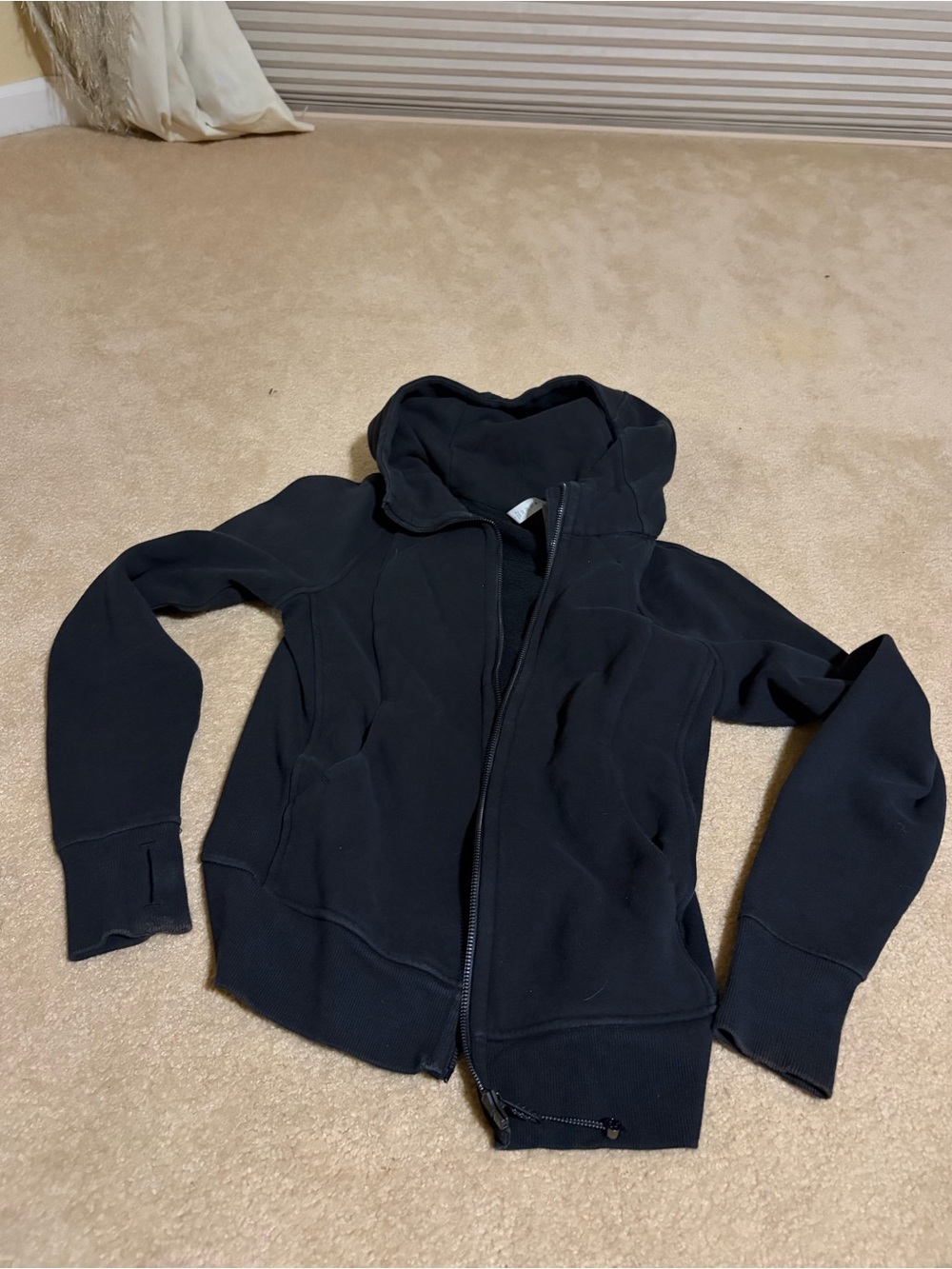 lululemon athletica Black Hooded Zip Jacket